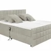 Boxsprings|Bedbox 180x200cm - stof - sand elektrisch