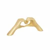 Beeldje Amy 31x12x7,5cm - polystone - goud- Decoratieve Accessoires