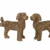 Decoratieve Accessoires|Beeldje Hond 27,5x19x49cm - polystone - goud