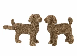 Decoratieve Accessoires|Beeldje Hond 27,5x19x49cm - polystone - goud