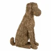 Decoratieve Accessoires|Beeldje Hond 35,5x19x49cm - polystone - goud