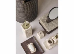 Aquanova Beker Blake Ø6,5x8cm - natuursteen - zand- Tandenborstelbekers