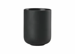 Zone Tandenborstelbekers|Beker Sensu Ø7,40x9,50cm - keramiek - zwart
