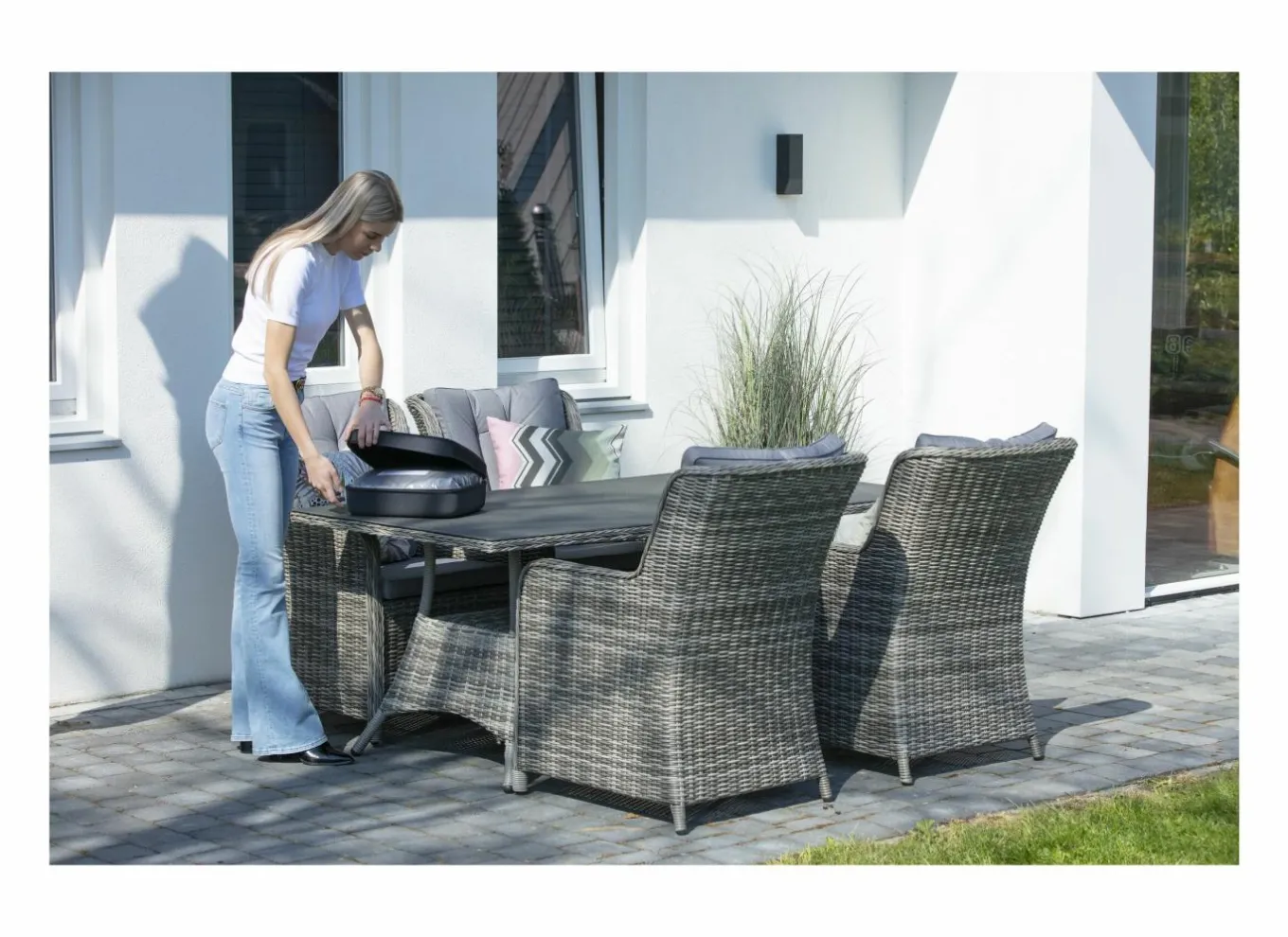 Madison Bescherming|Beschermhoes 255x255cm grijs