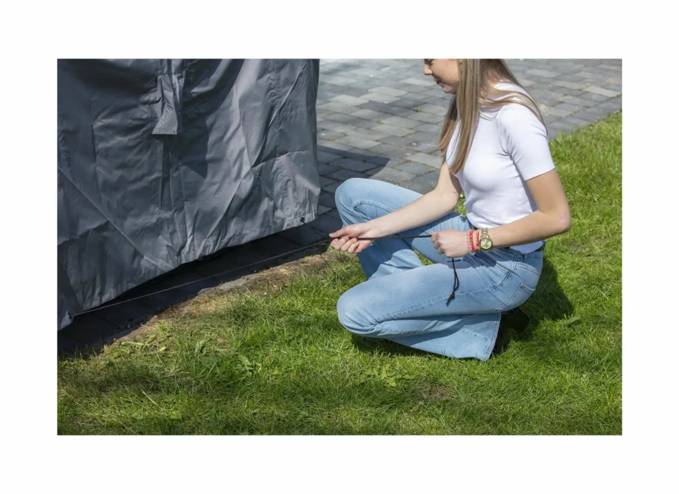 Madison Bescherming|Beschermhoes 255x255cm grijs