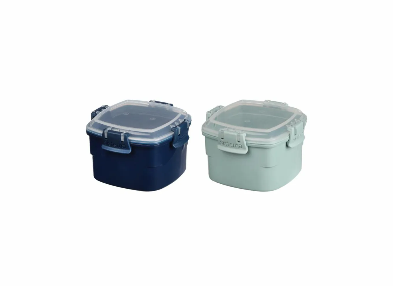 Lunchboxen|Bewaardozen|Bewaardoos 400ml lichtblauw donkerblauw