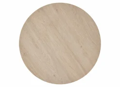 Bijzettafel Ø76cm - melamine - urban oak & zwart- Bijzettafels