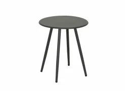 Bijzettafel Giardino Ø45x50cm - staal - antraciet- Tuintafels