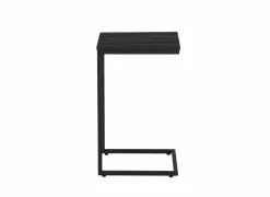 Bijzettafel Lucifer 40x33,3cm - eik massief - zwart- Laptoptafels|Bijzettafels