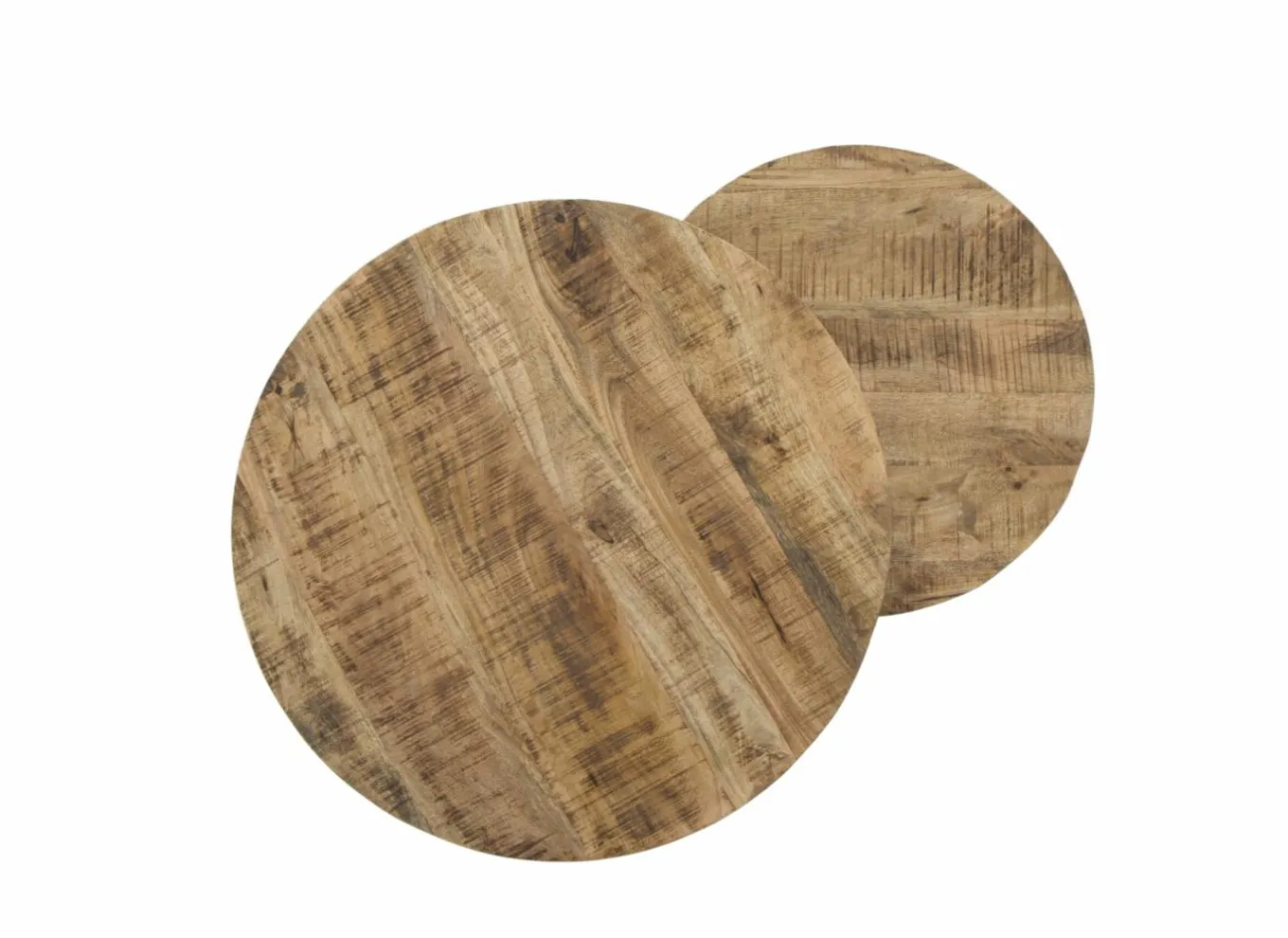 Bijzettafels|Salontafels|Bijzettafel Scrooge Ø90cm - hout massief - naturel