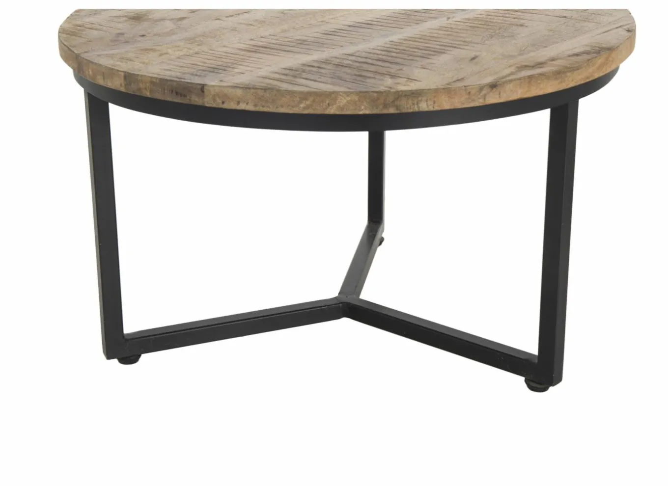 Bijzettafels|Salontafels|Bijzettafel Scrooge Ø90cm - hout massief - naturel