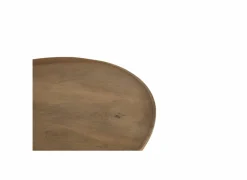 Bijzettafel Spinoza Ø60cm - mango massief - naturel- Bijzettafels