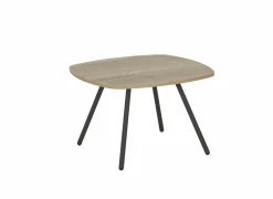 Perfecta Bijzettafels|Bijzettafel Trevi Ø70cm - decor - antraciet & eik naturel