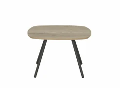 Perfecta Bijzettafels|Bijzettafel Trevi Ø70cm - decor - antraciet & eik naturel