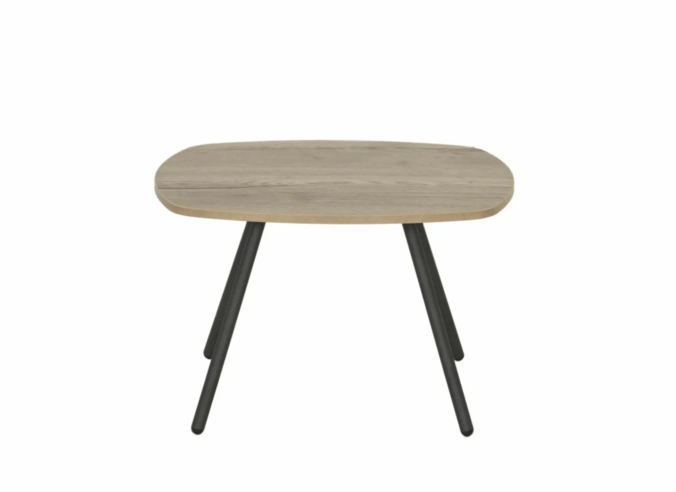 Perfecta Bijzettafels|Bijzettafel Trevi Ø70cm - decor - antraciet & eik naturel