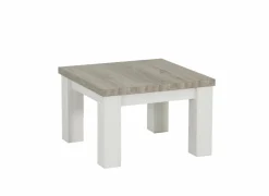 Bijzettafel 68x68cm - decor - lariks & bruine eik- Bijzettafels