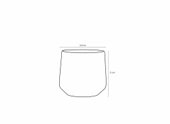 Edelman Vazen & Bloempotten|Vazen & Bloempotten|Bloempot Amber H21cm