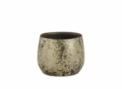 Edelman Vazen & Bloempotten|Vazen & Bloempotten|Bloempot Clemente H13cm - terracotta - champagne