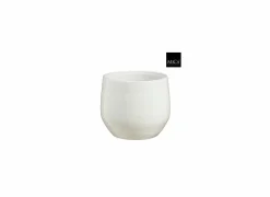 Mica Vazen & Bloempotten|Vazen & Bloempotten|Bloempot Matteo H24cm - terracotta - wit