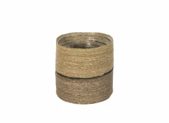 Bloempot Sade set van 3 - zeegras - naturel- Vazen & Bloempotten|Vazen & Bloempotten