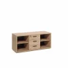 Rekken|Boekenkast|Boekenkast Capo 144x48x61cm - melamine - golden oak
