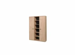 Boekenkast Capo 160x40x216cm - melamine - golden oak- Rekken|Boekenkast