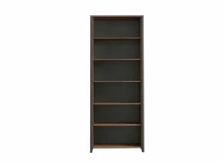Boekenkast|Boekenkast|Boekenkast Clif-B 86x42x221cm - decor - old wood & donkergrijs