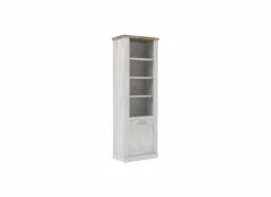 Boekenkast|Rekken|Boekenkast Duro 71x212x41cm - decor - pine white & antique oak