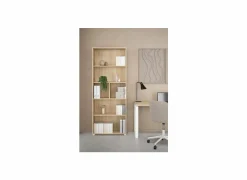 Boekenkast Sign 80x35x205cm - decor - jackson hickory bruin- Boekenkast|Boekenkast