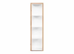 Boekenkast|Boekenkast|Boekenrek Denver 107x39x145cm - decor - wit & artisanale eik
