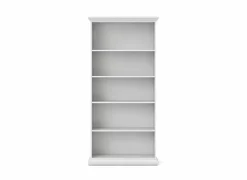 Boekenrek Paris 96x37x201cm - decor - wit- Boekenkast|Boekenkast
