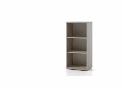 Boekenrek Turbo1 54x42x117cm - melamine - herfst eik & wit- Rekken|Boekenkast