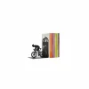 Bergers Decoratieve Accessoires|Boekensteun Cyclist H17cm - metaal - zwart
