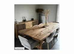 Eettafels|Boomstamtafel Opium 220x100cm - den massief - naturel