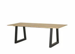 Eettafels|Boomstamtafel Sherwood 200x100cm - eik massief - naturel