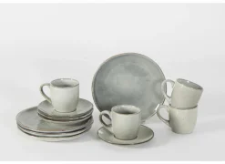 Salt & Pepper Dessertborden|Bord Artisan Ø20cm - keramiek - groen