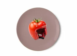 Platte Borden|Bord Helm Ø30,5cm - stoneware - grijs