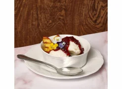 Bonbistro Platte Borden|Bord Retro Ø20,5cm - porselein - ivoor