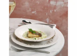 Bonbistro Platte Borden|Bord Retro Ø27cm - porselein - wit