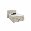 Boxsprings|Boxspring Amy 140x200cm met opbergruimte stof ecru