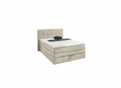 Boxsprings|Boxspring Amy 140x200cm met opbergruimte stof ecru