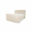 Boxspring Belair Normal 180x200cm - stof - ecru met tv-lift en opbergruimte- Compleet Bed|Boxsprings