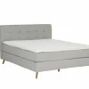 Skagen Boxsprings|Boxspring Box Sting 180x200cm - stof - lichtgrijs