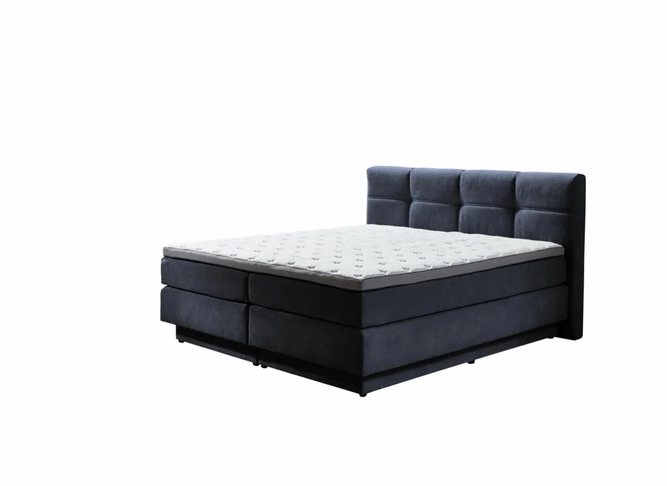 Boxsprings|Boxspring BX2110 Portage 180x200cm - stof - grijs blauw met opbergruimte