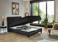 Boxsprings|Boxspring BX2260  140x200cm - stof - antraciet met opbergruimte