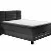 Boxspring BX2260  140x200cm - stof - charcoal met opbergruimte- Boxsprings