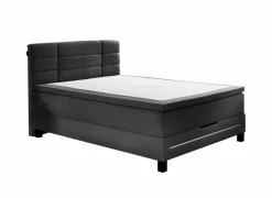 Boxspring BX2260 Â 140x200cm - stof - charcoal met opbergruimte- Boxsprings