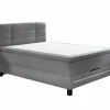 Boxspring BX2260  140x200cm - stof - lichtgrijs met opbergruimte- Boxsprings