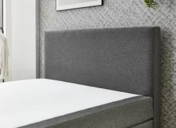 Boxsprings|Boxspring BX890  140x200cm - stof - middengrijs