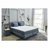 Boxspring Carla Mix 160x200cm - stof - blauw met opbergruimte- Boxsprings